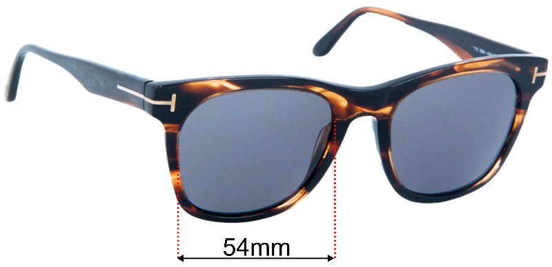 Tom Ford Brooklyn TF833 54mm Replacement Lenses